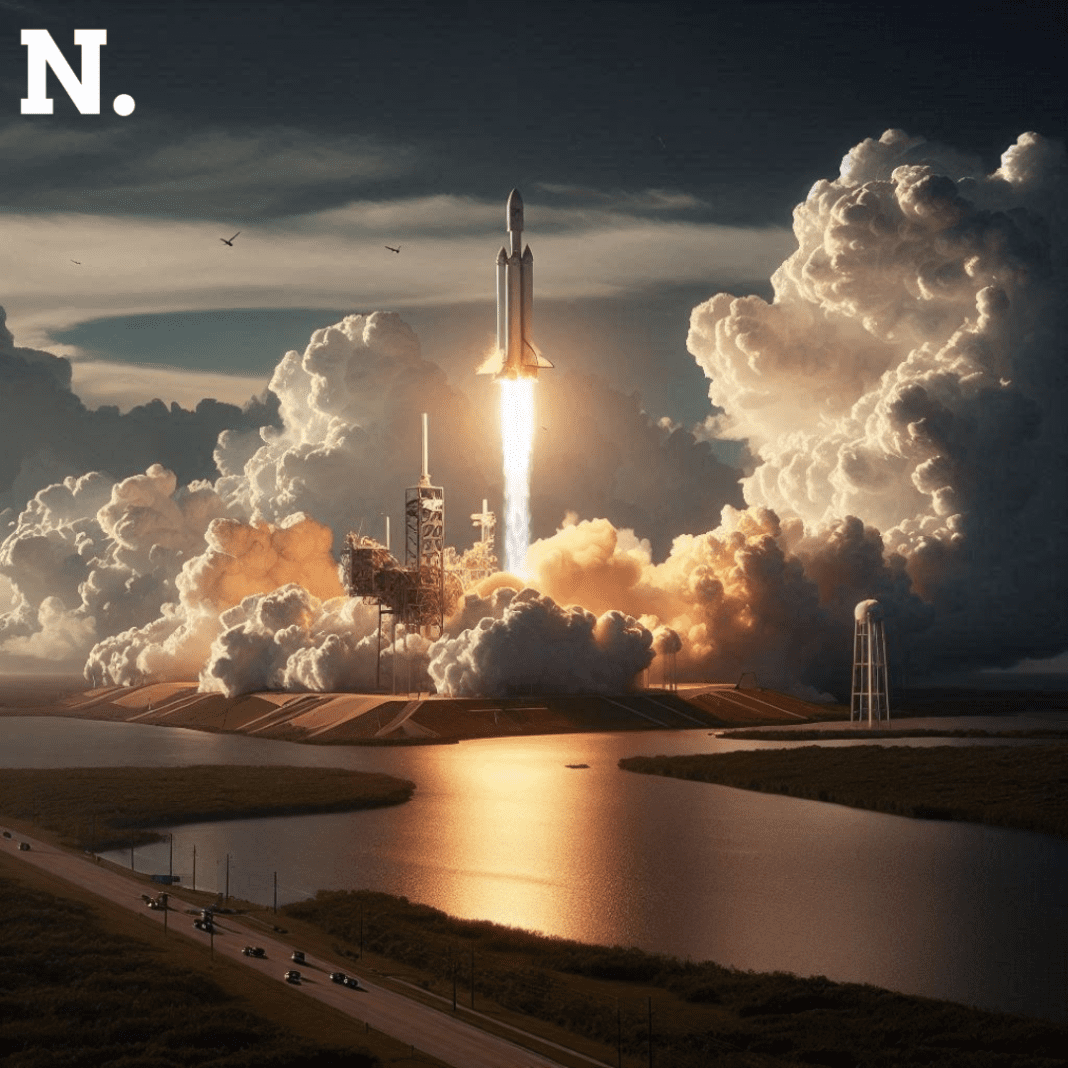 SpaceX Overcomes Weather to Launch Falcon Heavy from Florida