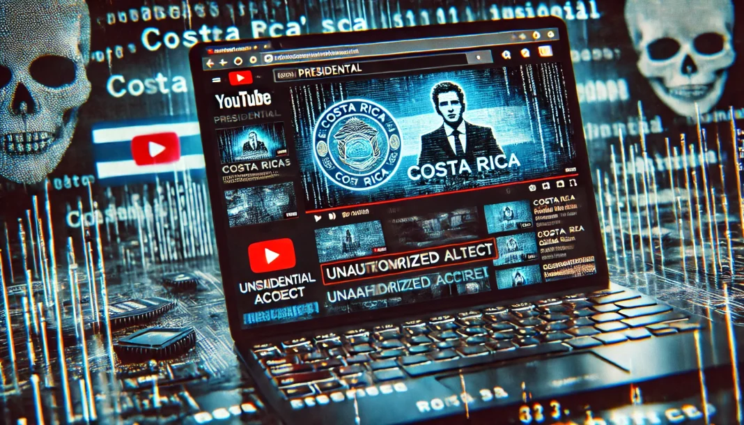 AI Generated depiction of a Costa Rica President Youtube Hack