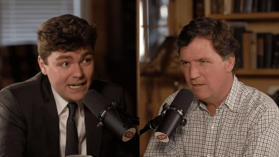 Tucker Carlson faces conservative backlash for soft interview with far-right figure Nick Fuentes