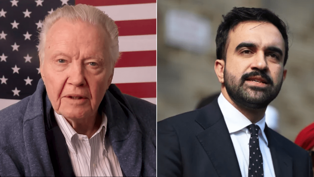 Jon Voight claims Zohran Mamdani’s win is a threat and calls for action from Donald Trump