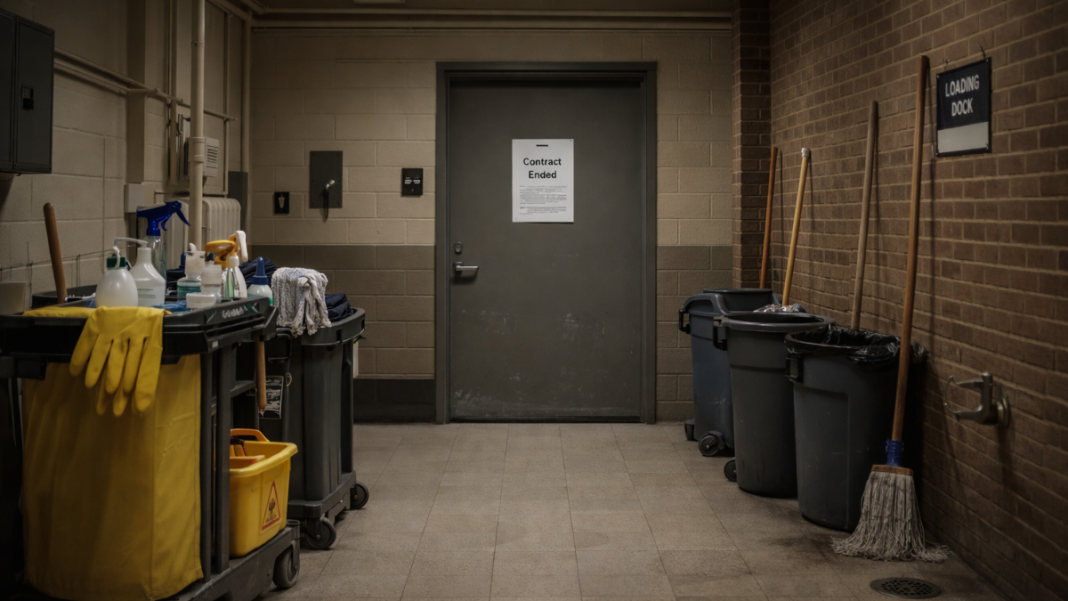 SMU ends janitorial contract triggering layoffs for over 200 workers with rehire options noted