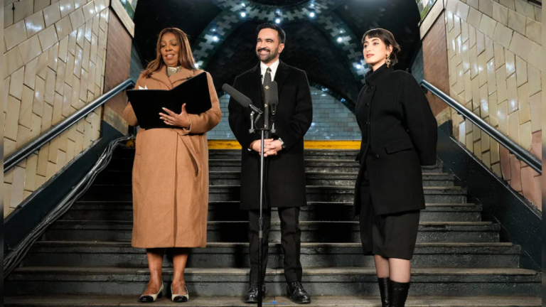 Zohran Mamdani takes oath as New York City mayor at start of year marking leadership change