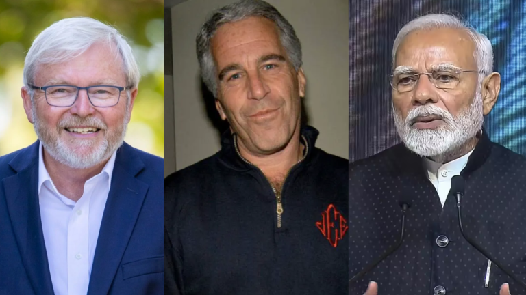 New Epstein records reference Modi and Kevin Rudd, sparking international political fallout