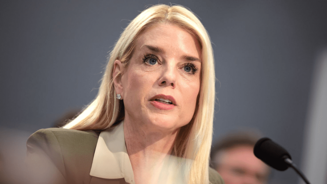 Pam Bondi moves to military base housing after threats linked to Epstein document release controversy