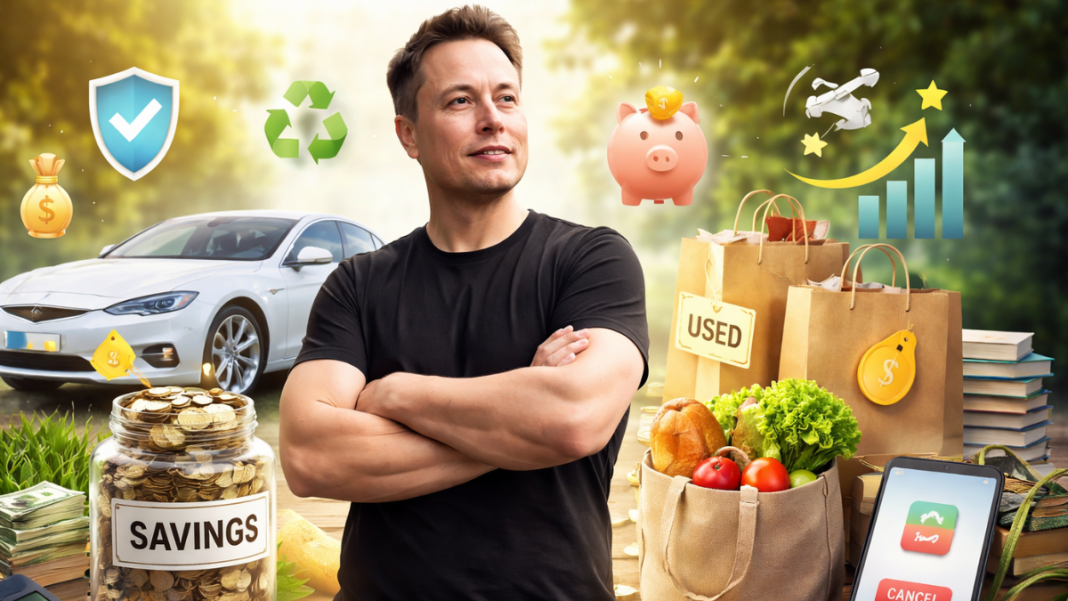 What Elon Musk does differently to save more and spend wisely