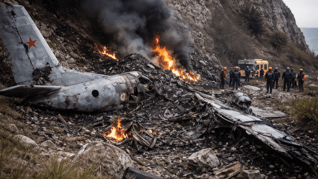 Russia reports An 26 military plane crash in Crimea killing 29 as search teams confirm no survivors