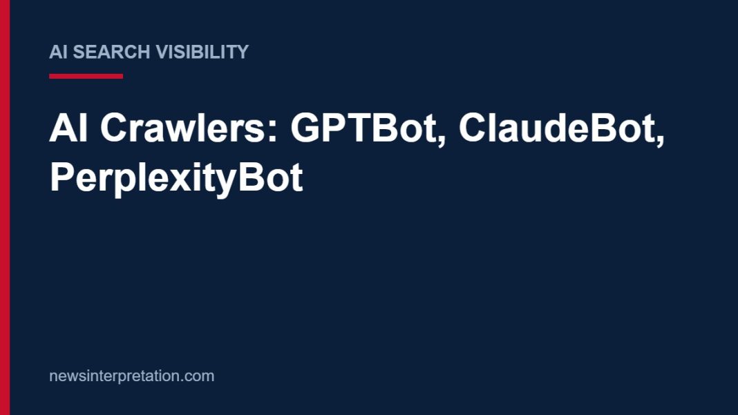 Title card: AI Crawlers: GPTBot, ClaudeBot, PerplexityBot