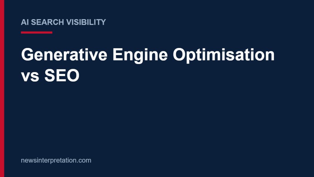 Title card: Generative Engine Optimisation vs SEO