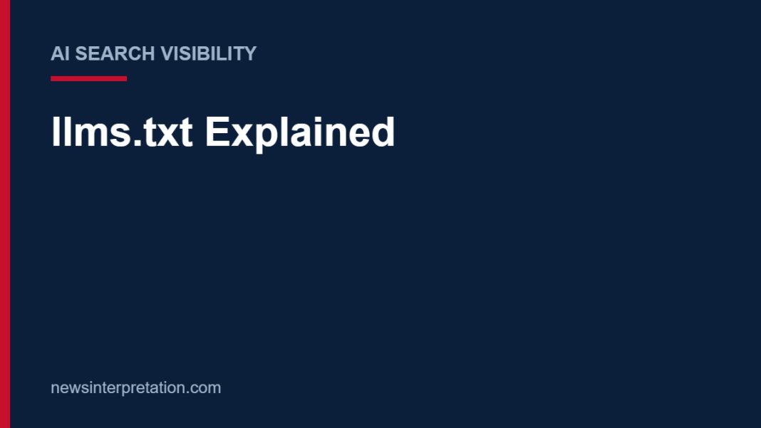 Title card: llms.txt Explained
