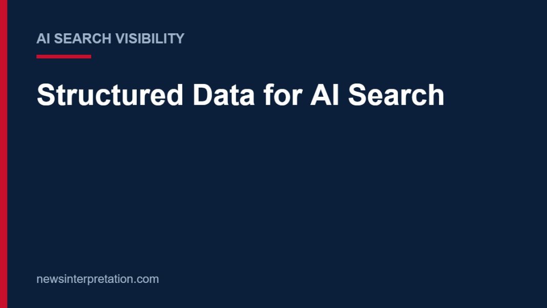 Title card: Structured Data for AI Search